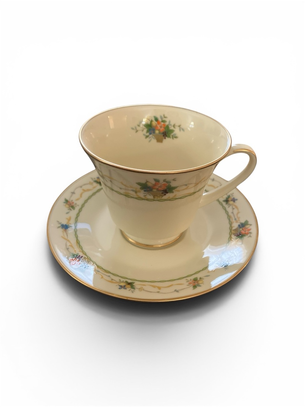 Noritake Ivory Normandy Cup and Saucer